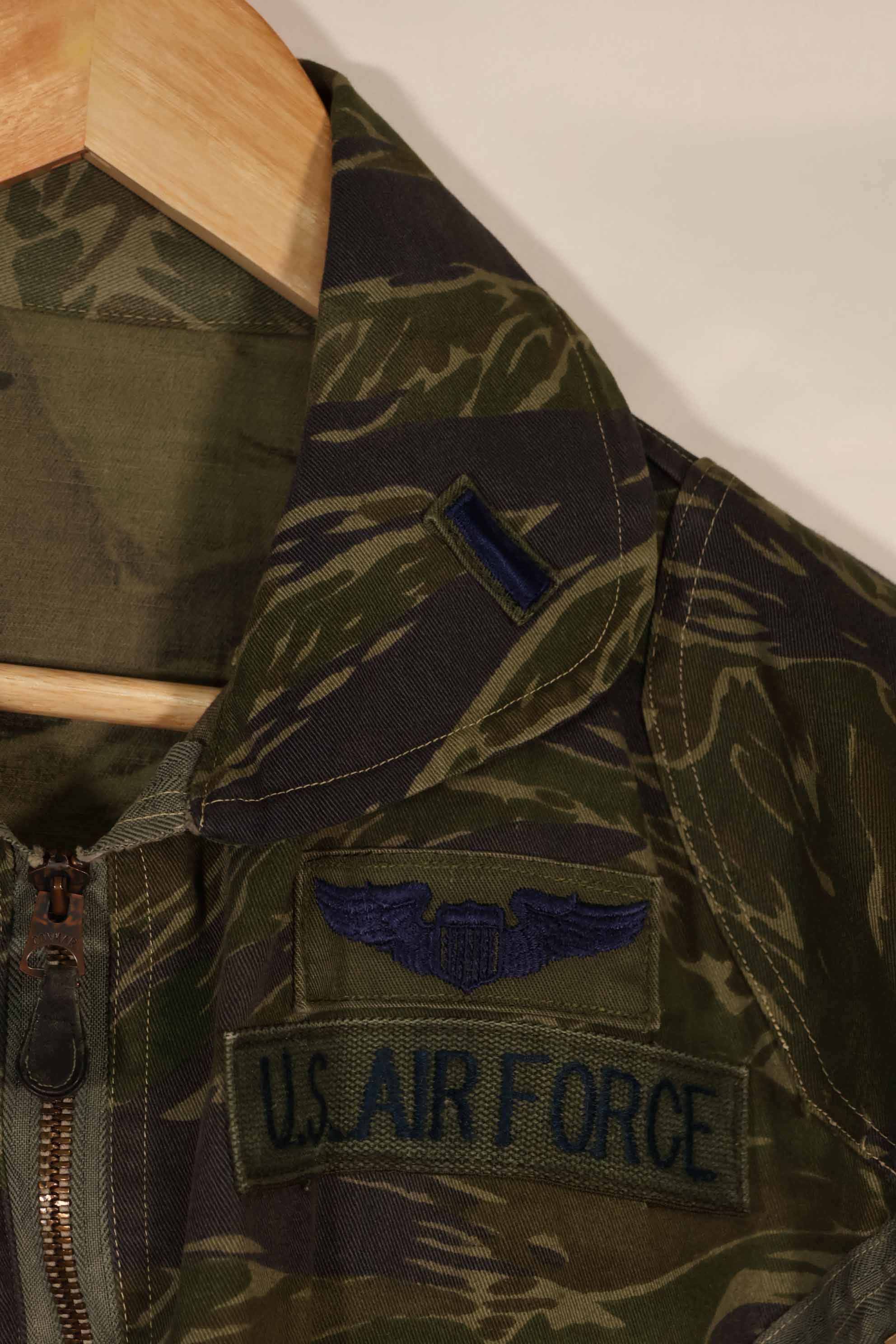 Real Fabric USAF TYPE K2-B Tiger Stripe Flight Suit Used