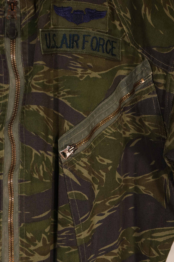 Real Fabric USAF TYPE K2-B Tiger Stripe Flight Suit Used