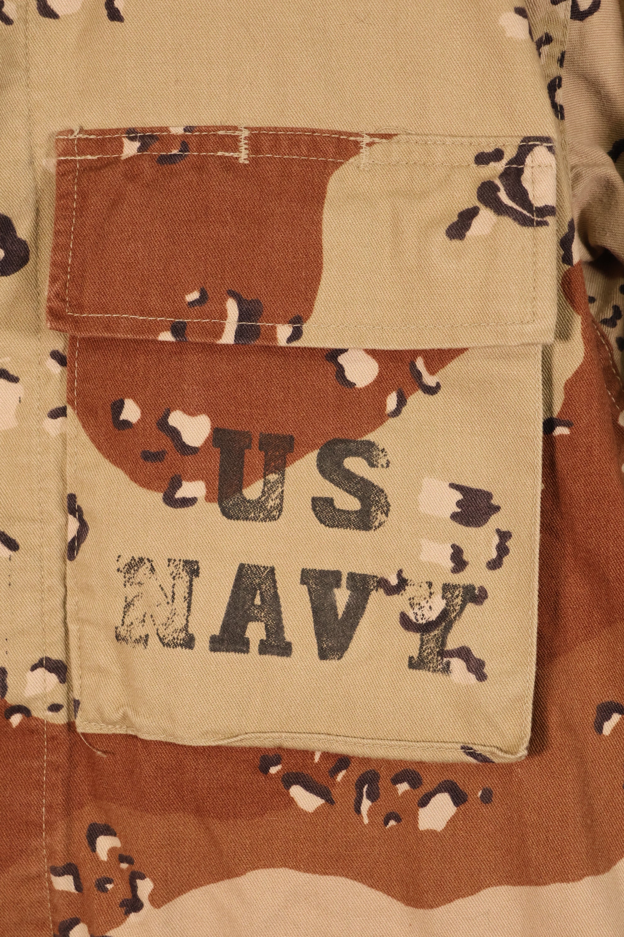 สัญญาปี 1990, S-R, กองทัพเรือสหรัฐฯ, US NAVY, 6C สีทะเลทราย, ลายพรางช็อกโกแลตชิป, แจ็กเก็ต, มือสอง