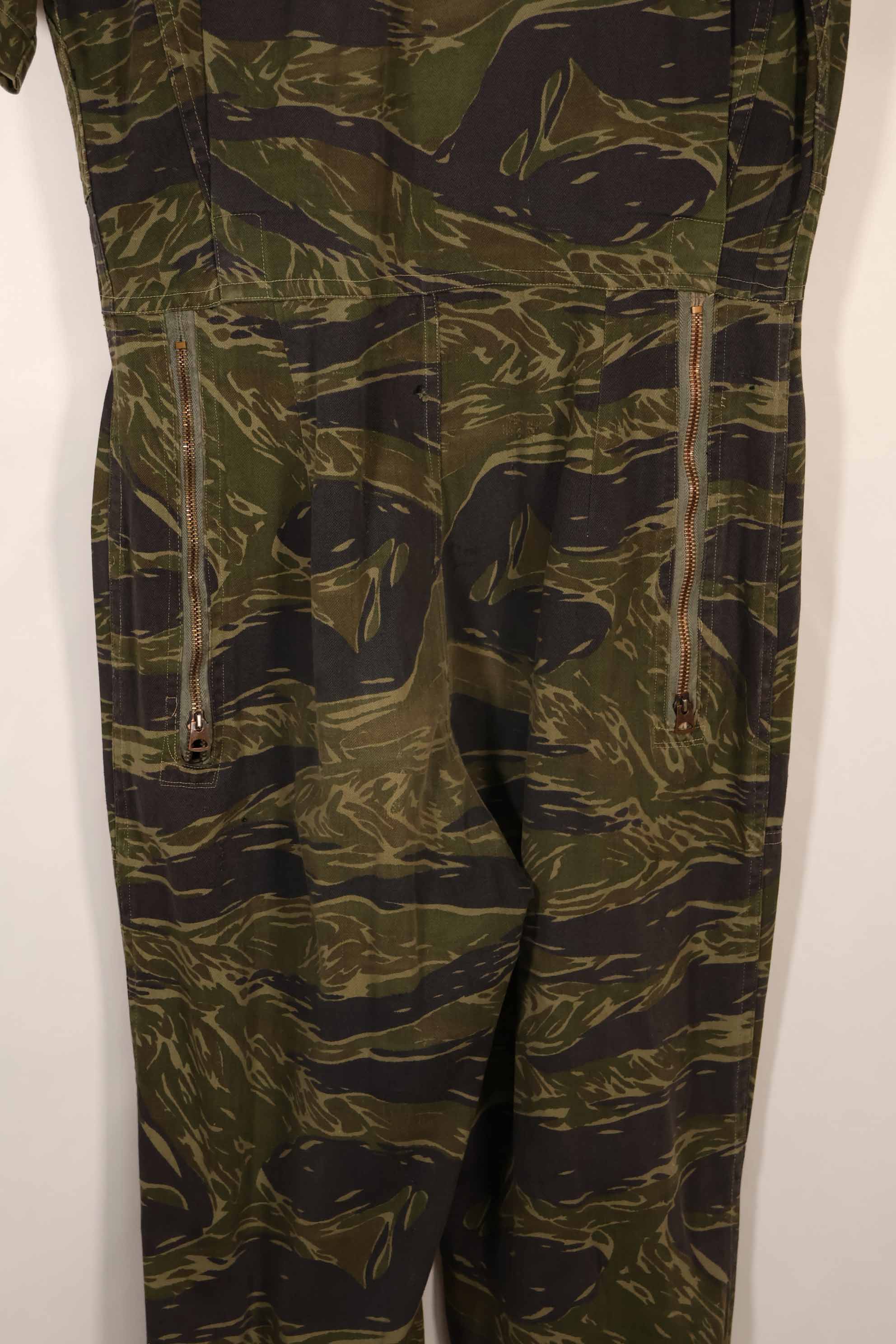 Real Fabric USAF TYPE K2-B Tiger Stripe Flight Suit Used