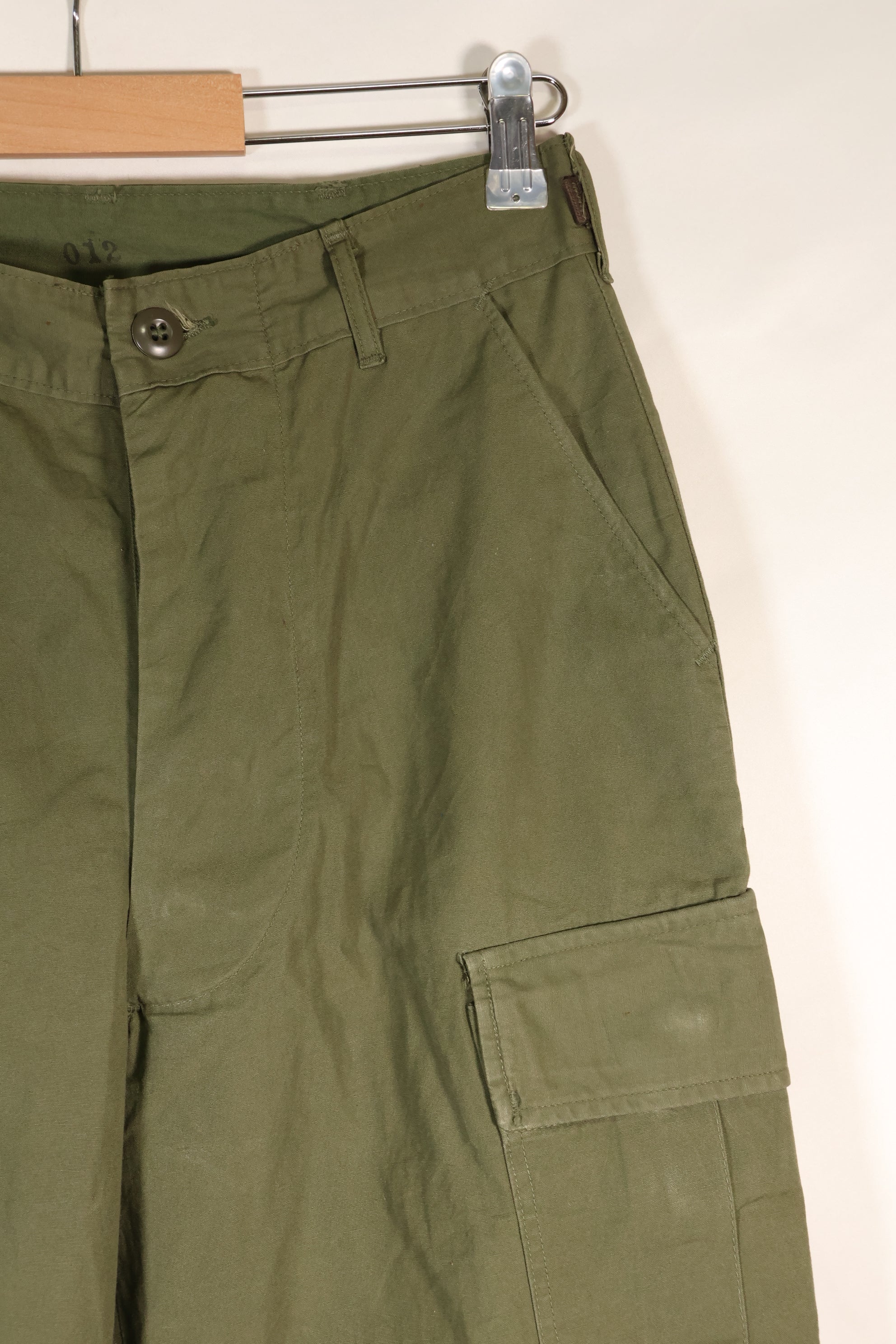 Estimated 1967 Contract S-R 3rd Model Jungle Fatigue Pants Non Rip Good Condition Used