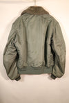 ตัวอย่างทดสอบทดลองช่วงกลางทศวรรษ 1950 – ขนาดประมาณ L ถึง X-LARGE – แจ็กเก็ตบิน B-15D ของกองทัพอากาศสหรัฐฯ – ตัวอย่างทดสอบทดลอง – ในสภาพดี