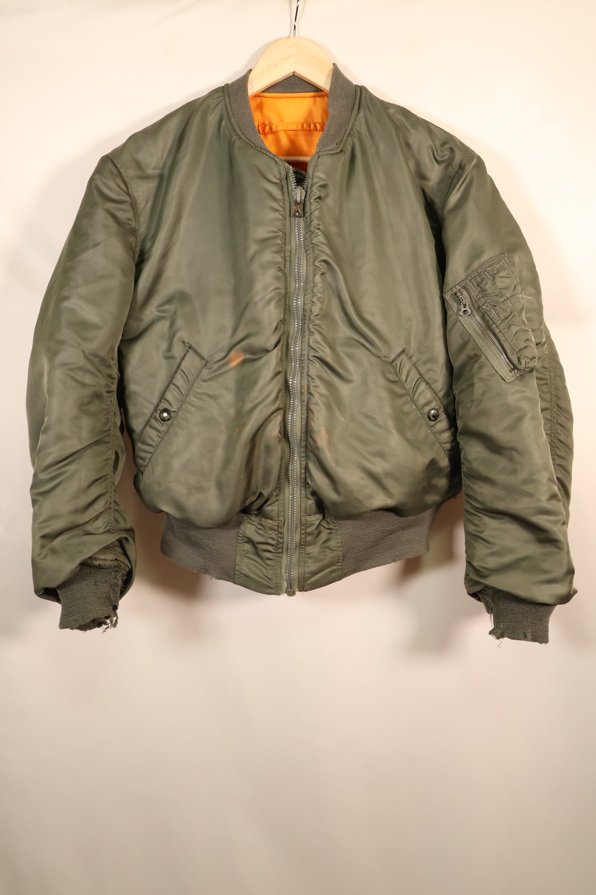 1964 Contract, LARGE, U.S. Air Force (USAF), MA-1 Flight Jacket, Mid-Period Model, Used