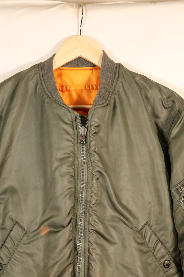 1964 Contract, LARGE, U.S. Air Force (USAF), MA-1 Flight Jacket, Mid-Period Model, Used
