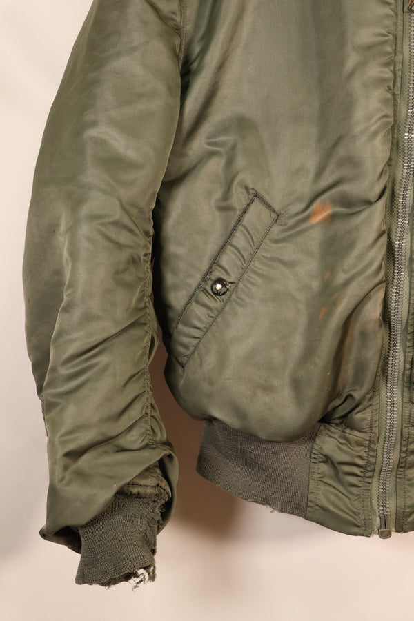 1964 Contract, LARGE, U.S. Air Force (USAF), MA-1 Flight Jacket, Mid-Period Model, Used