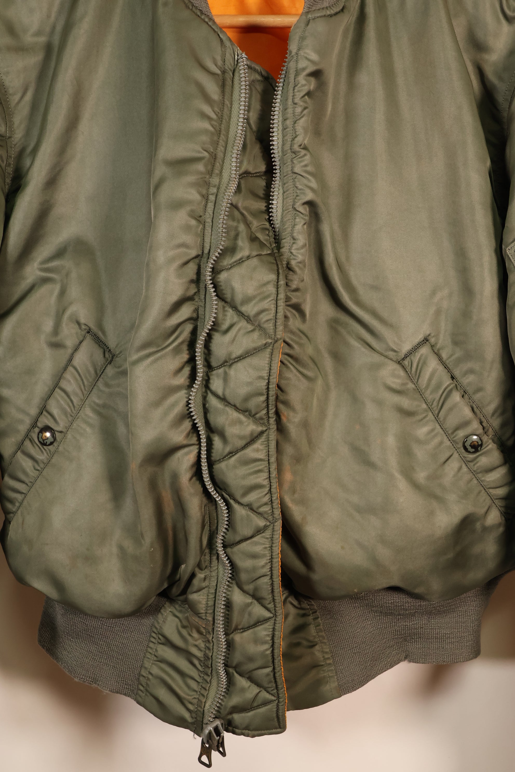 1964 Contract, LARGE, U.S. Air Force (USAF), MA-1 Flight Jacket, Mid-Period Model, Used