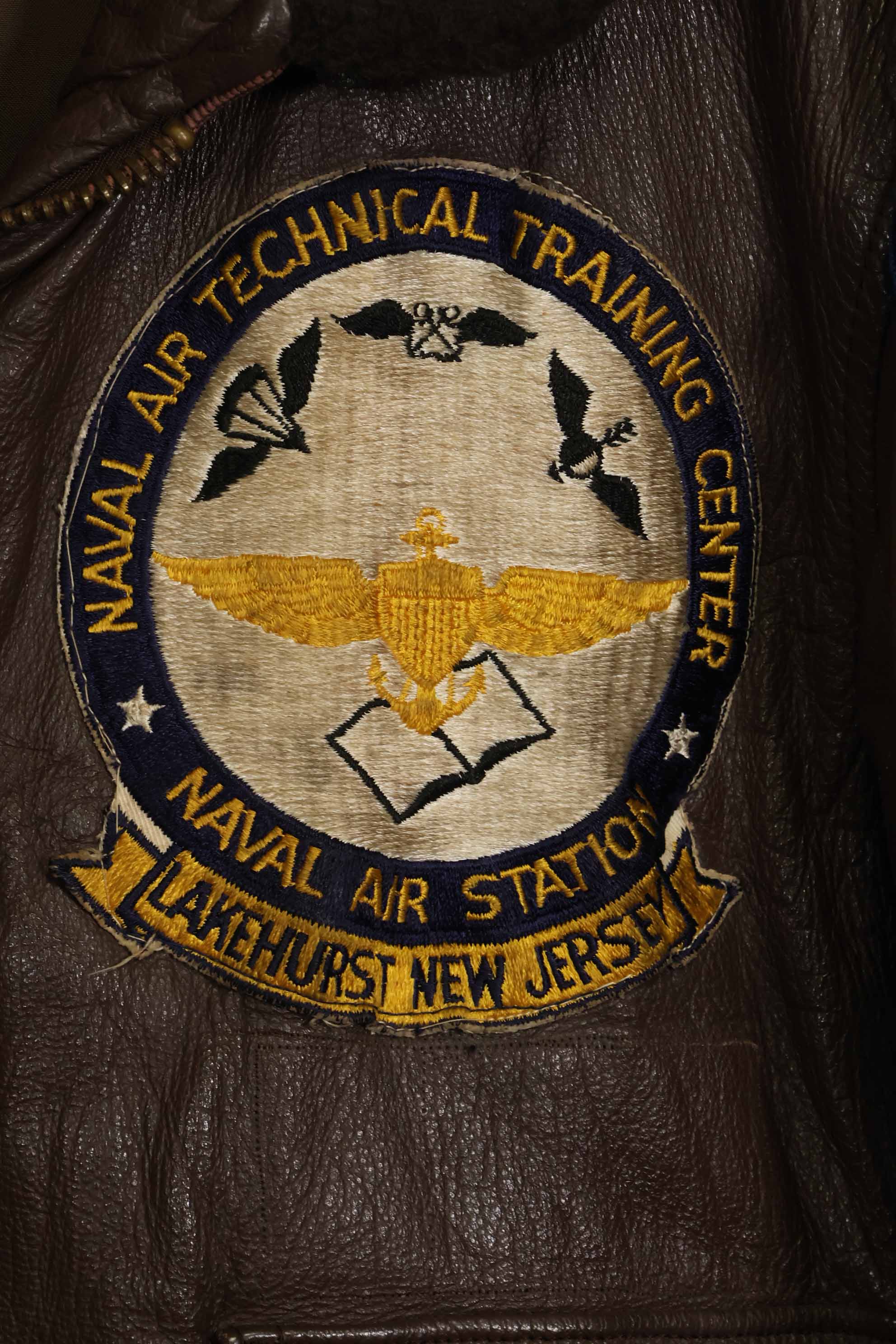 1960年代　アメリカ海軍　G-1　フライトジャケット　ラベル欠損　初付けパッチ付き　中古品