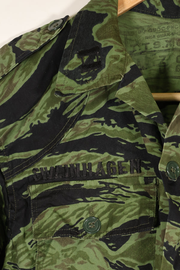 1968 and 1969 73rd surveillance airplane company direct embroidery VNMC 4th pattern tiger stripe set, never used