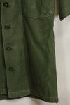 1960's Ex Green Beret Soldier Release OG-107 Utility Shirt with First Attachment Patch, Used, A