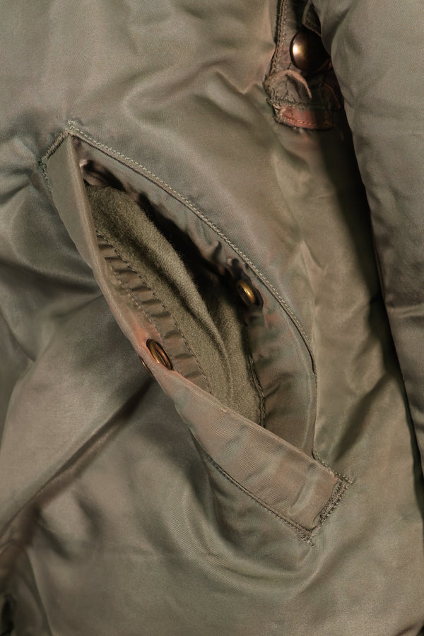 1958 Contract, LARGE, U.S. Air Force, MA-1 Flight Jacket, Shows Heavy Wear, Used