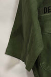 1960's Ex Green Beret Soldier Release OG-107 Utility Shirt with First Attachment Patch, Used, A
