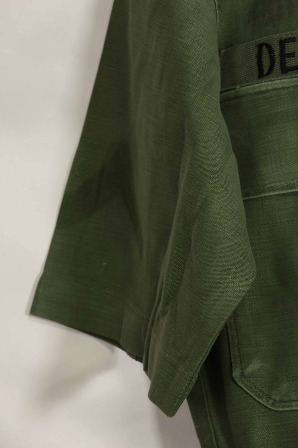 1960's Ex Green Beret Soldier Release OG-107 Utility Shirt with First Attachment Patch, Used, A