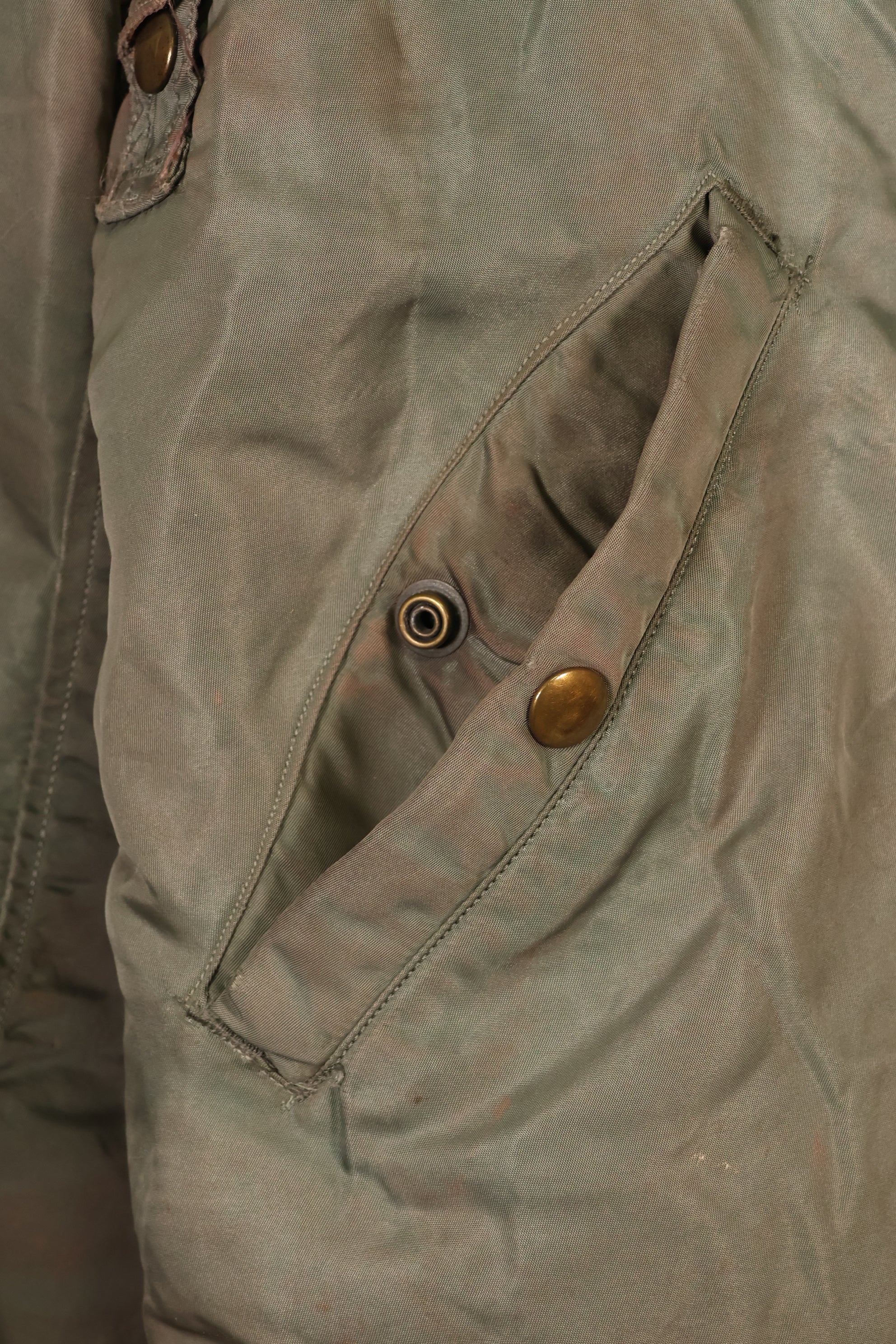 1958 Contract, LARGE, U.S. Air Force, MA-1 Flight Jacket, Shows Heavy Wear, Used