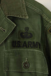 1960's Ex Green Beret Soldier Release OG-107 Utility Shirt with First Attachment Patch, Used, A
