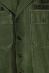1960's Ex Green Beret Soldier Release OG-107 Utility Shirt with First Attachment Patch, Used, A