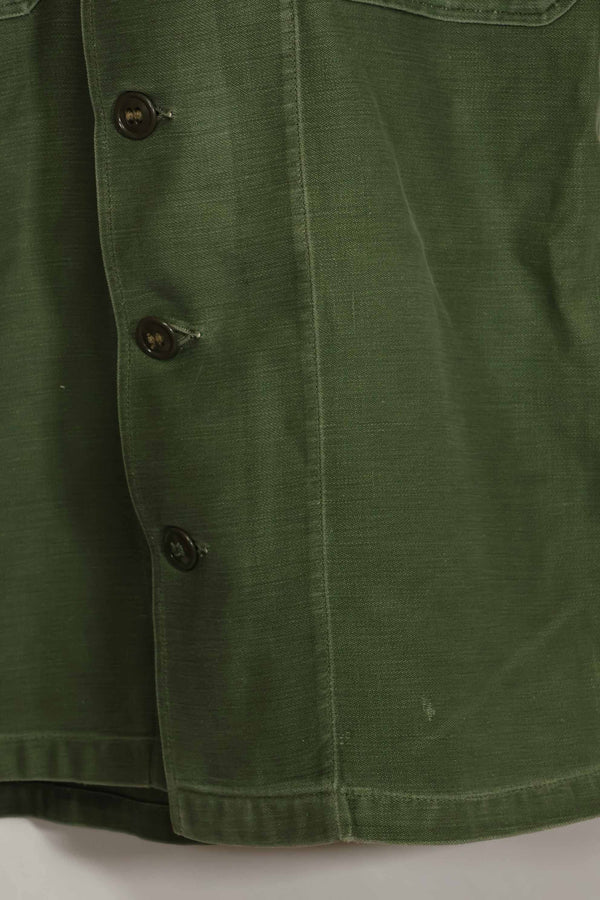 1960's Ex Green Beret Soldier Release OG-107 Utility Shirt with First Attachment Patch, Used, A