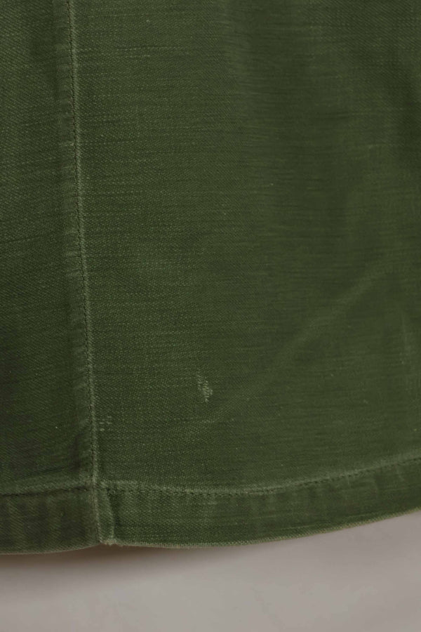1960's Ex Green Beret Soldier Release OG-107 Utility Shirt with First Attachment Patch, Used, A