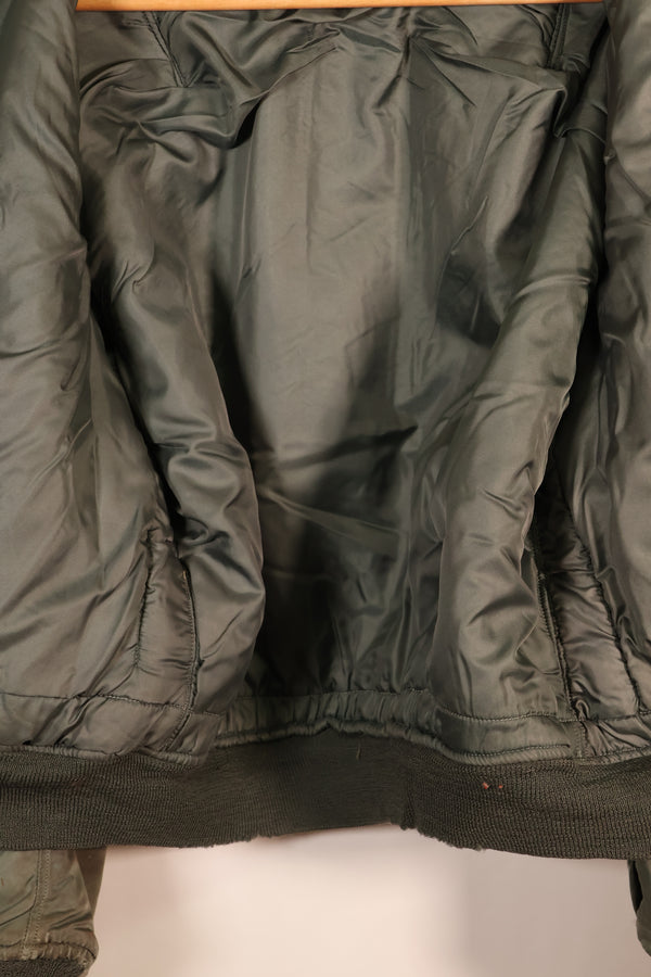 1958 Contract, LARGE, U.S. Air Force, MA-1 Flight Jacket, Shows Heavy Wear, Used
