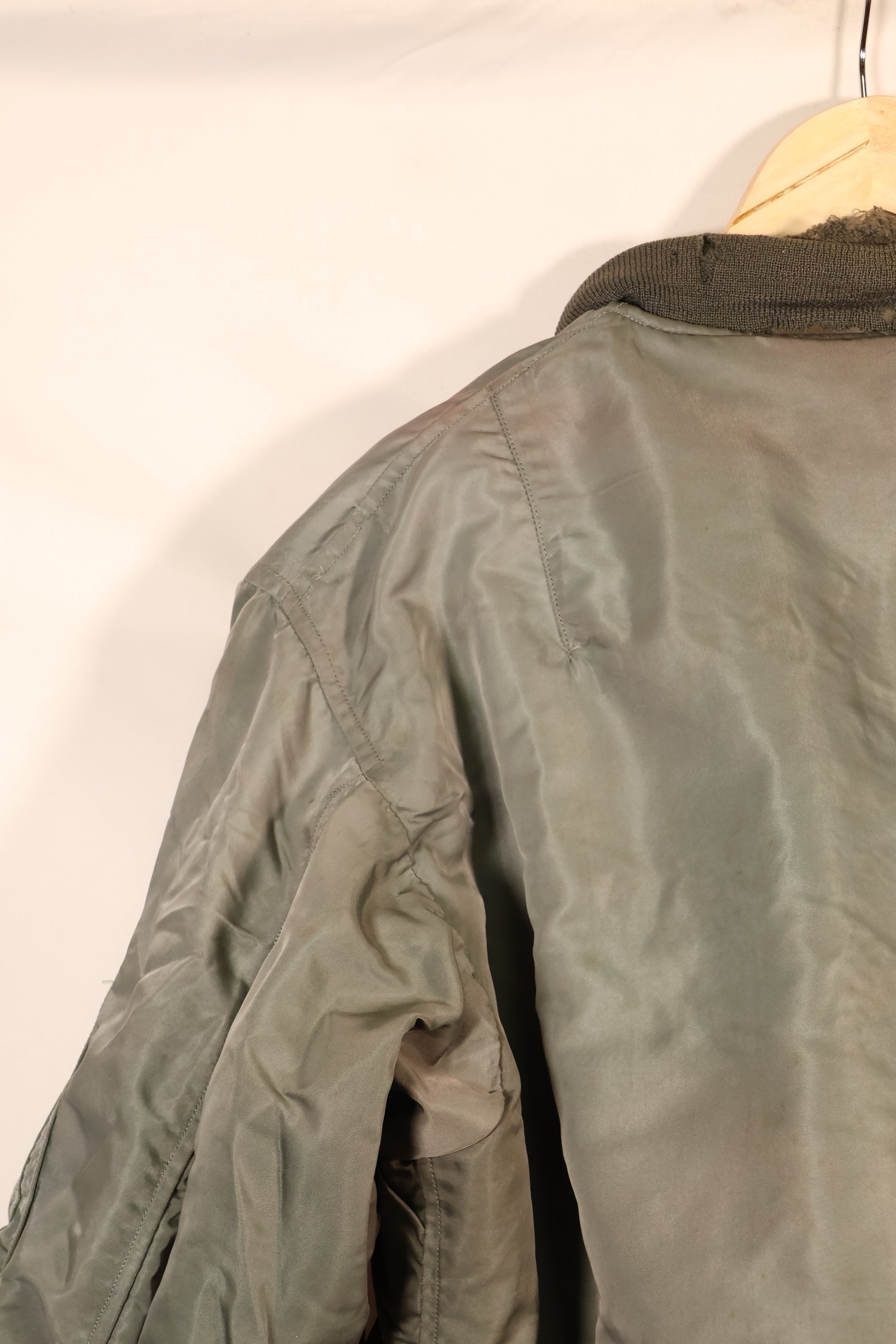 1958 Contract, LARGE, U.S. Air Force, MA-1 Flight Jacket, Shows Heavy Wear, Used