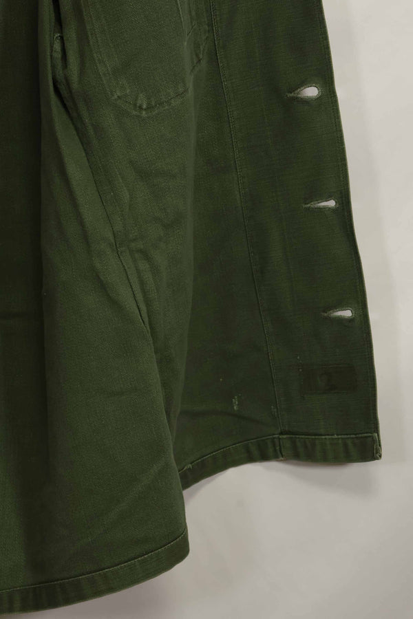 1960's Ex Green Beret Soldier Release OG-107 Utility Shirt with First Attachment Patch, Used, A