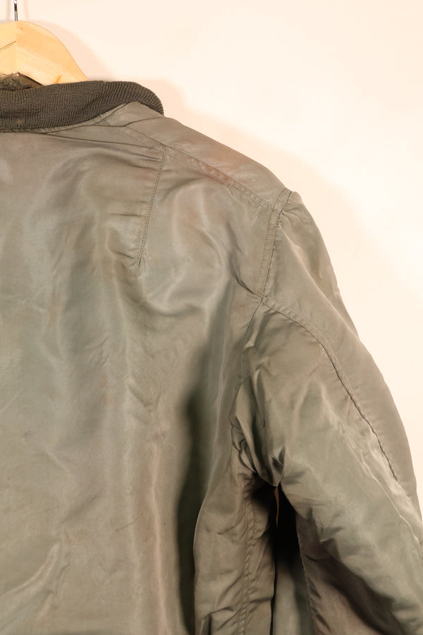 1958 Contract, LARGE, U.S. Air Force, MA-1 Flight Jacket, Shows Heavy Wear, Used