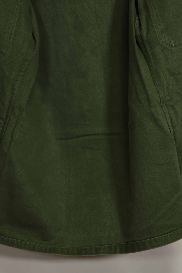 1960's Ex Green Beret Soldier Release OG-107 Utility Shirt with First Attachment Patch, Used, A