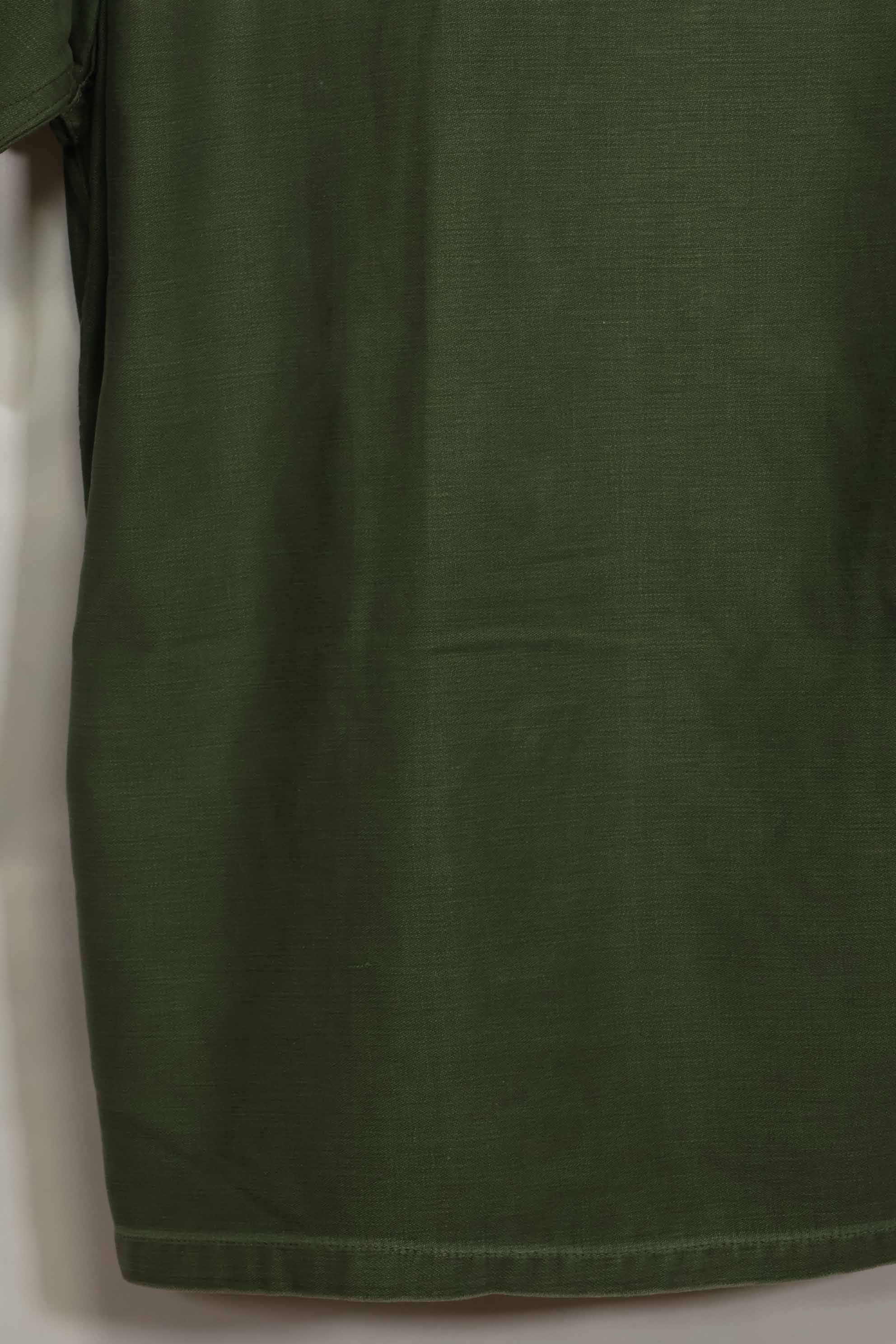 1960's Ex Green Beret Soldier Release OG-107 Utility Shirt with First Attachment Patch, Used, A