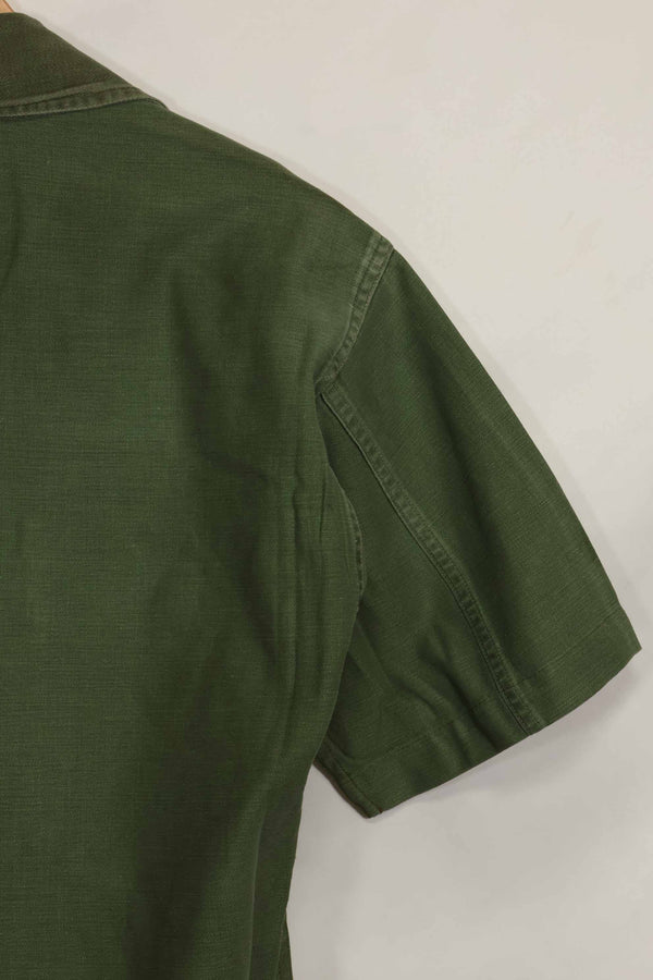 1960's Ex Green Beret Soldier Release OG-107 Utility Shirt with First Attachment Patch, Used, A