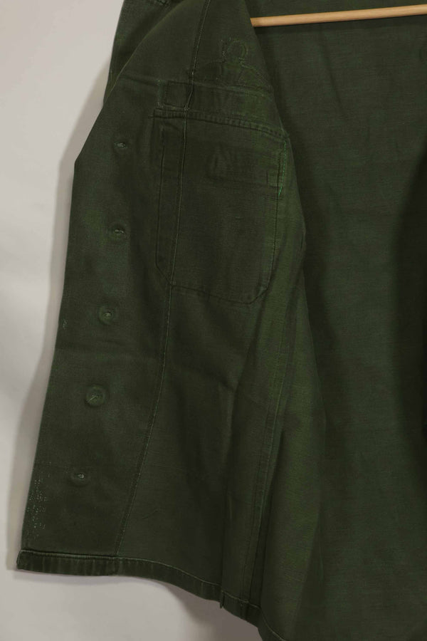 1960's Ex Green Beret Soldier Release OG-107 Utility Shirt with First Attachment Patch, Used, B