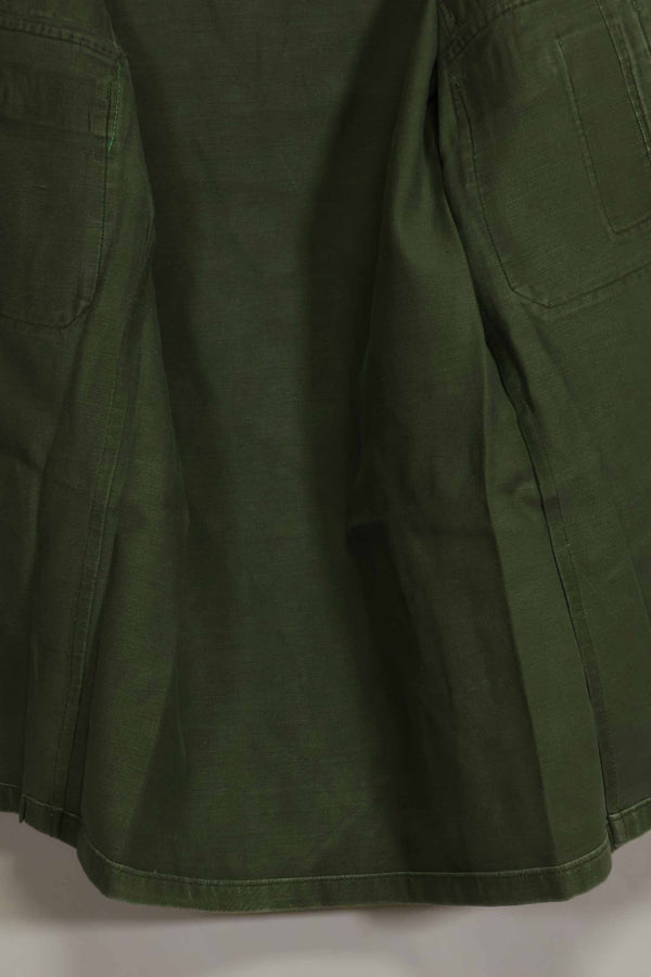 1960's Ex Green Beret Soldier Release OG-107 Utility Shirt with First Attachment Patch, Used, B