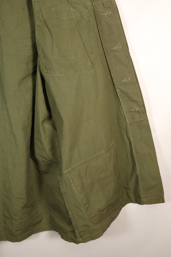 1969 Contract, M-L, 4th Model Jungle Fatigue Jacket, Green Beret Specification, Patches Added Later, Used
