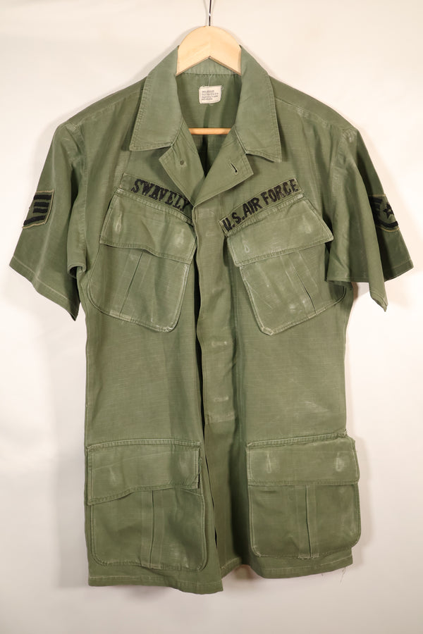 สัญญาปี 1968, S-R, USAF, แจ็กเก็ตสนามแบบป่า รุ่นที่ 4, แขนสั้น, ปรับแต่งตามสั่ง, มือสอง