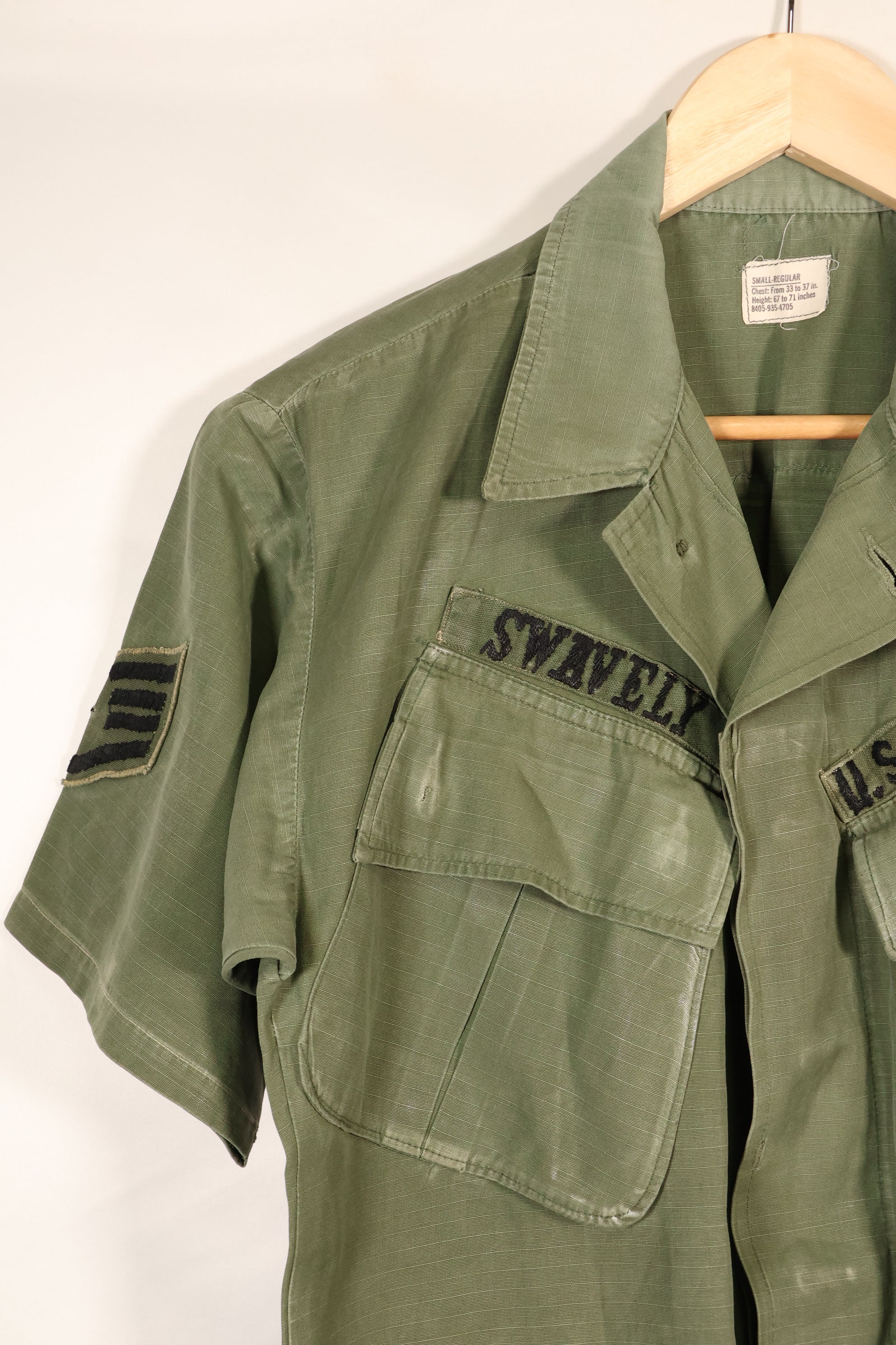 สัญญาปี 1968, S-R, USAF, แจ็กเก็ตสนามแบบป่า รุ่นที่ 4, แขนสั้น, ปรับแต่งตามสั่ง, มือสอง