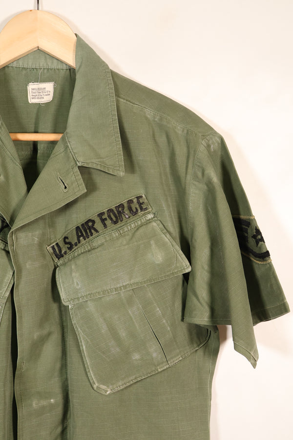 สัญญาปี 1968, S-R, USAF, แจ็กเก็ตสนามแบบป่า รุ่นที่ 4, แขนสั้น, ปรับแต่งตามสั่ง, มือสอง