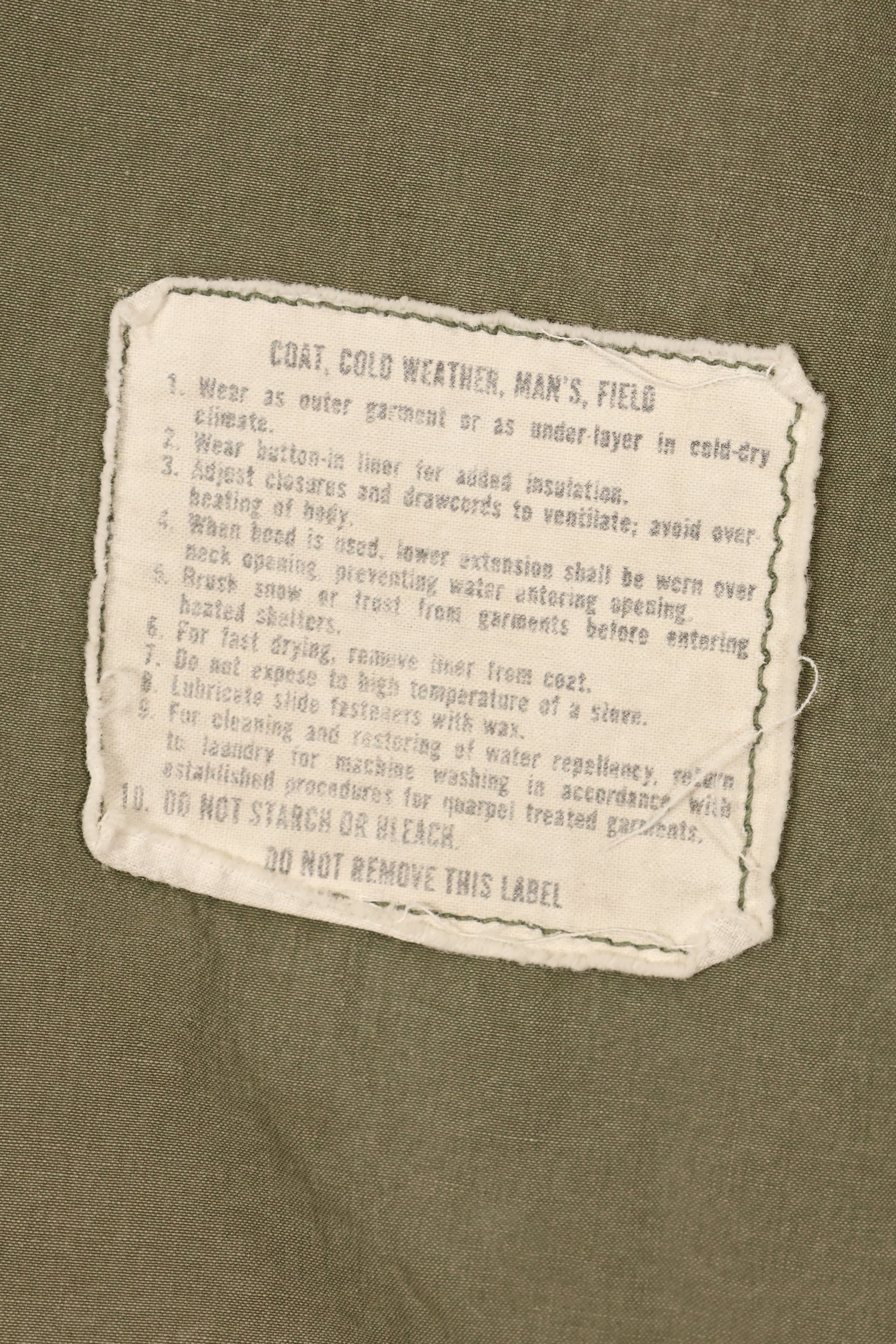 1974 Contract S-R M65 Field Jacket 3rd Model Jacket Used