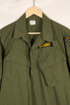 1967 Contract M-R 3rd Model Jungle Fatigue Jacket with patches, good condition, used.