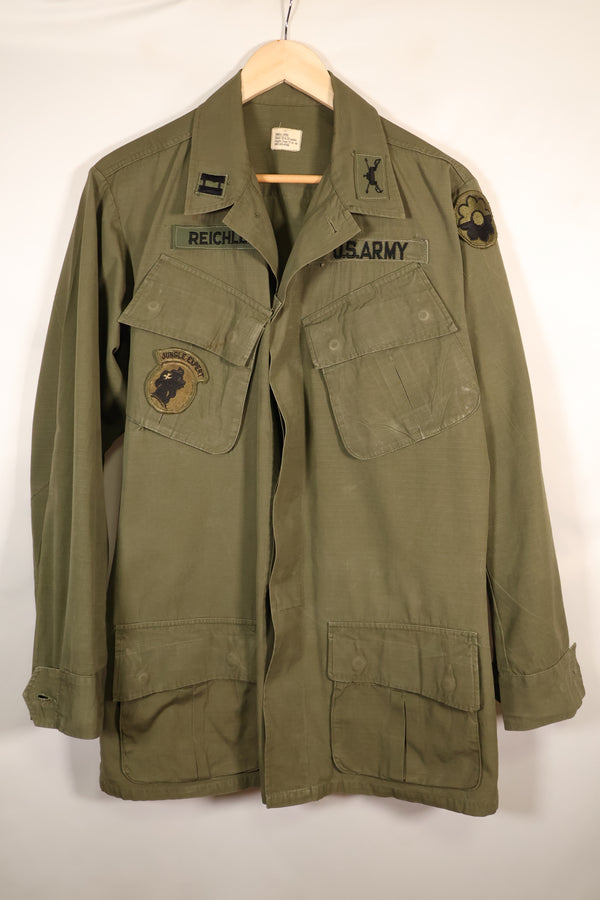 ปลายทศวรรษ 1960, S-L, กองทัพสหรัฐฯ, แจ็กเก็ตสนามแบบที่ 4 สำหรับป่าดงดิบ, มีแผ่นปะเพิ่มเติม, มือสอง