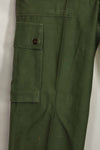 1960s lot OG-107 baker pants, cargo pocket modification, ex-special forces personnel, used, A