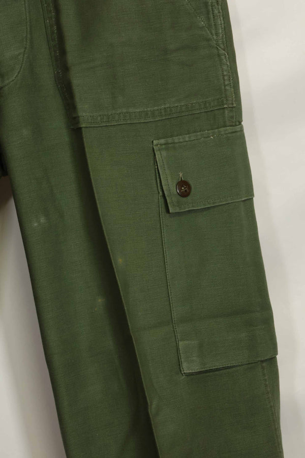 1960s lot OG-107 baker pants, cargo pocket modification, ex-special forces personnel, used, A
