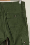 1960s lot OG-107 baker pants, cargo pocket modification, ex-special forces personnel, used, A