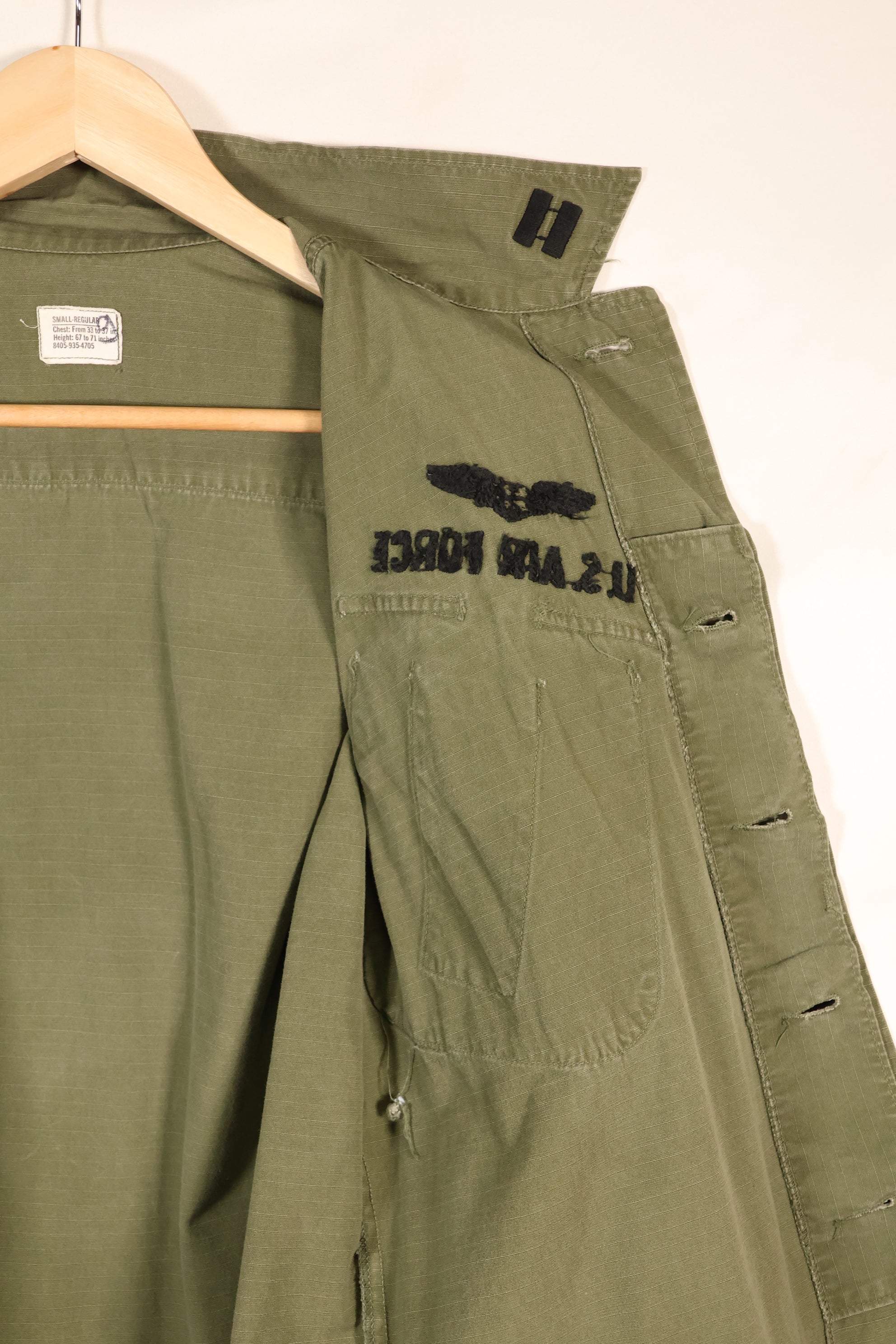 สัญญาปี 1969, S-R, USAF, กองทัพอากาศสหรัฐฯ, แจ็กเก็ตสนามแบบที่ 4 สำหรับป่า, มือสอง