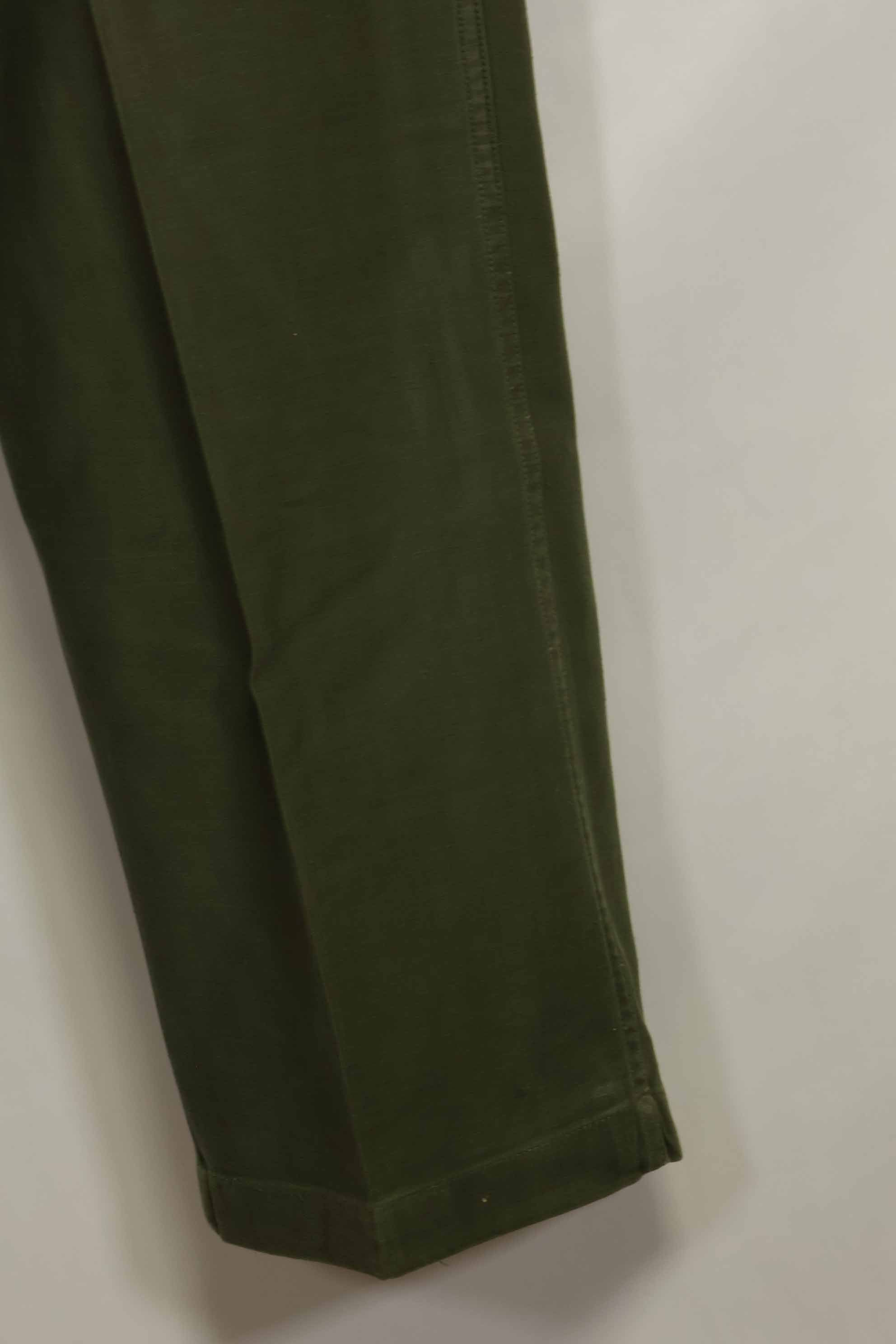 1960s lot OG-107 baker pants, cargo pocket modification, ex-special forces personnel, used, C