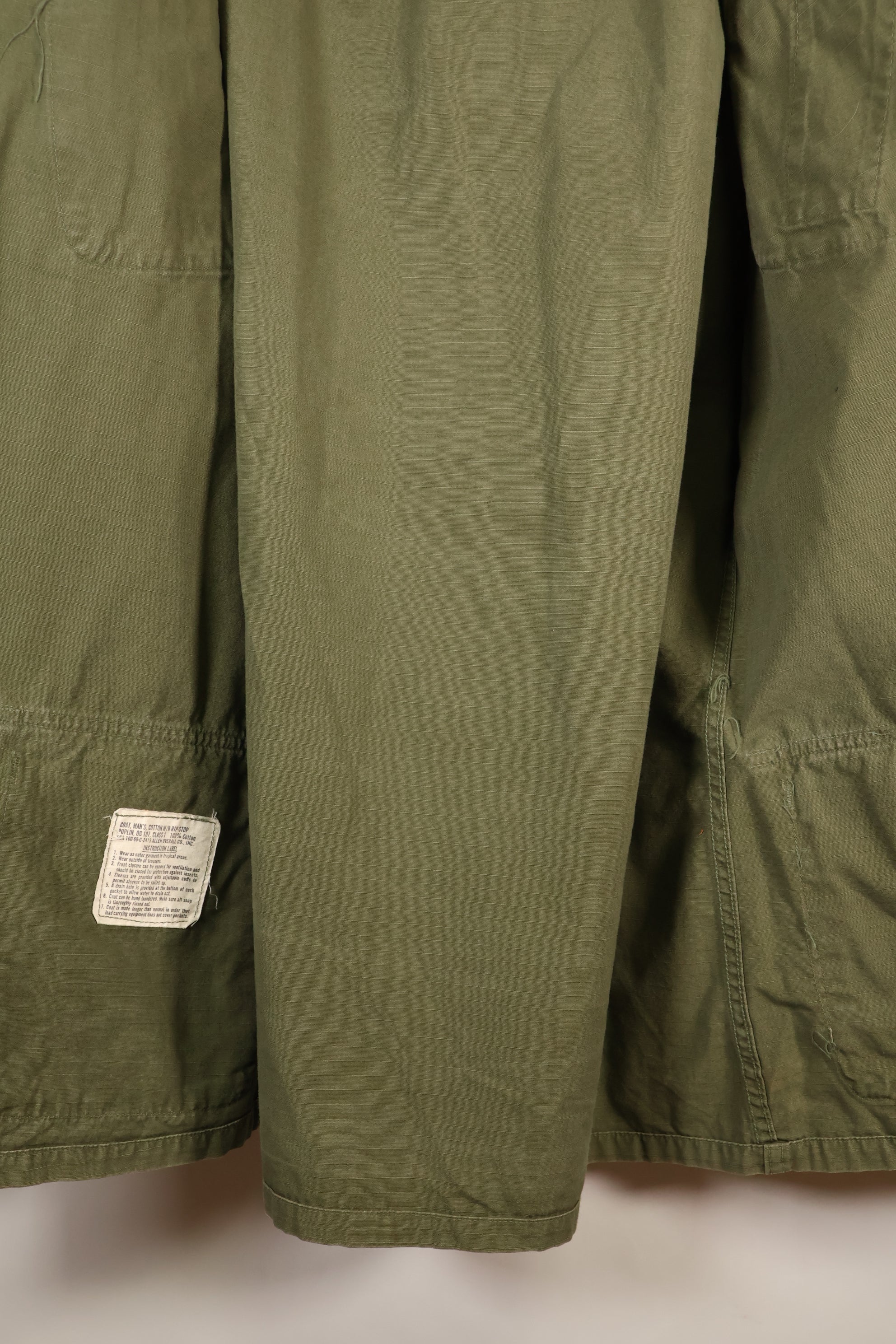 1968 Contract, M-L US Army, 4th Model Jungle Fatigue Jacket, Used
