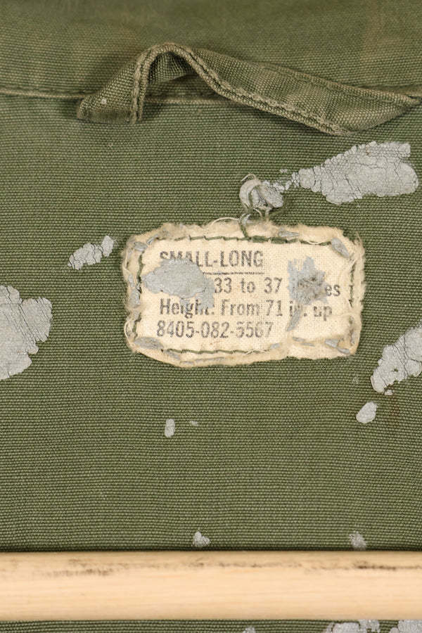 ประมาณปี 1965 S-L รุ่นที่ 2 เสื้อแจ็คเก็ตพรางป่า กองพลทหารราบที่ 25 พร้อมแพทช์ สินค้ามือสอง