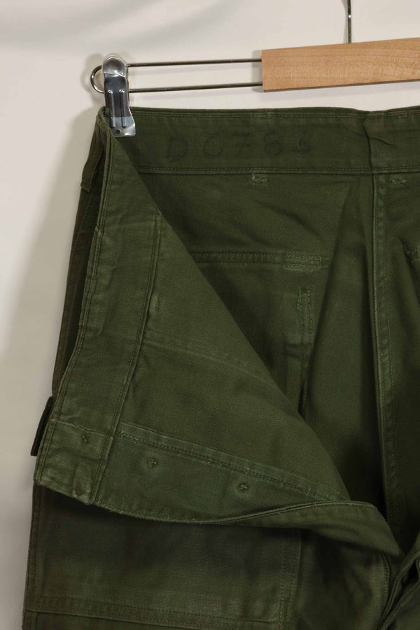 1960s lot OG-107 baker pants, cargo pocket modification, ex-special forces personnel, used, C
