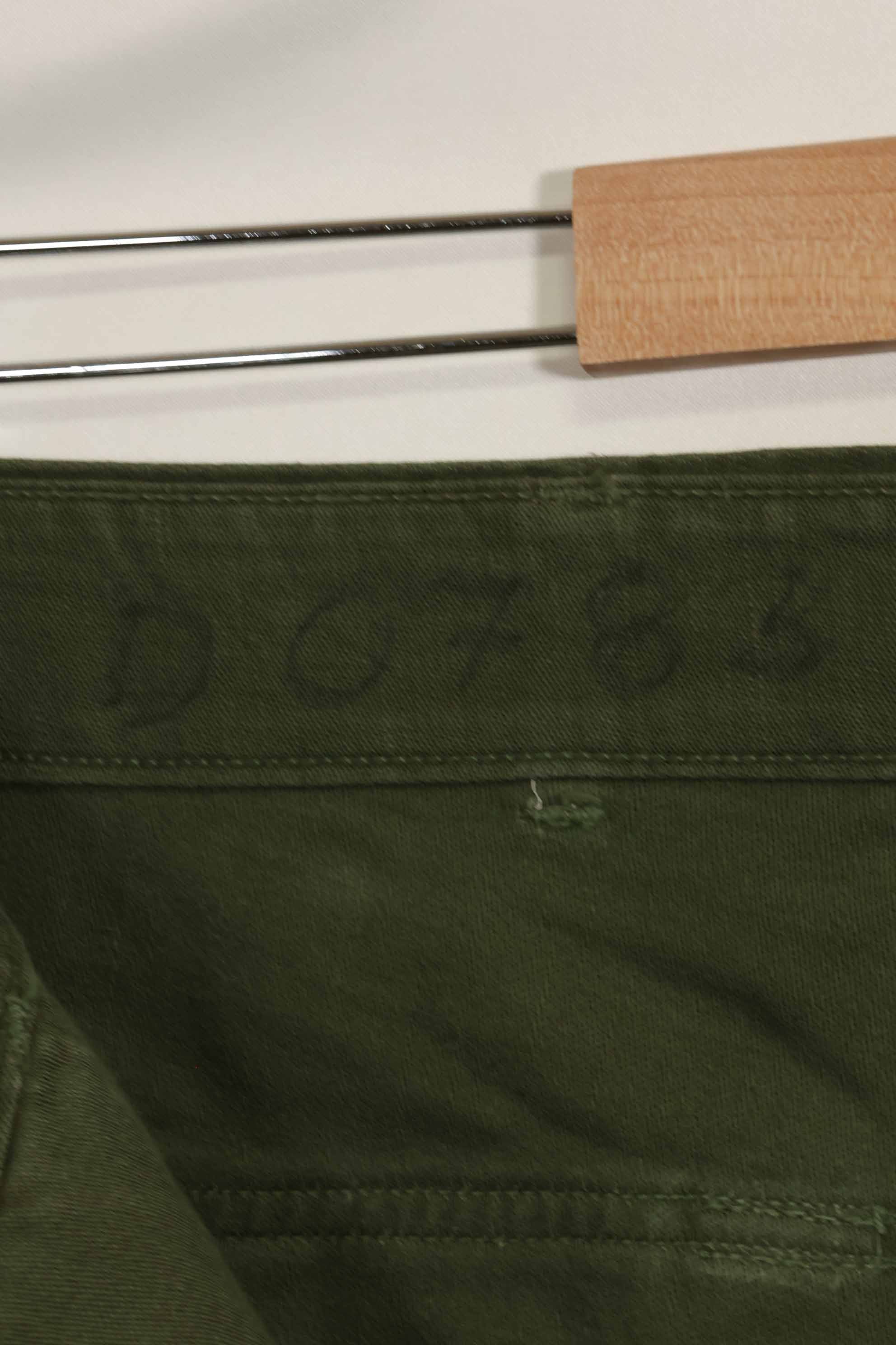 1960s lot OG-107 baker pants, cargo pocket modification, ex-special forces personnel, used, C