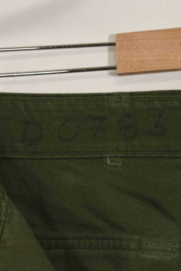 1960s lot OG-107 baker pants, cargo pocket modification, ex-special forces personnel, used, C