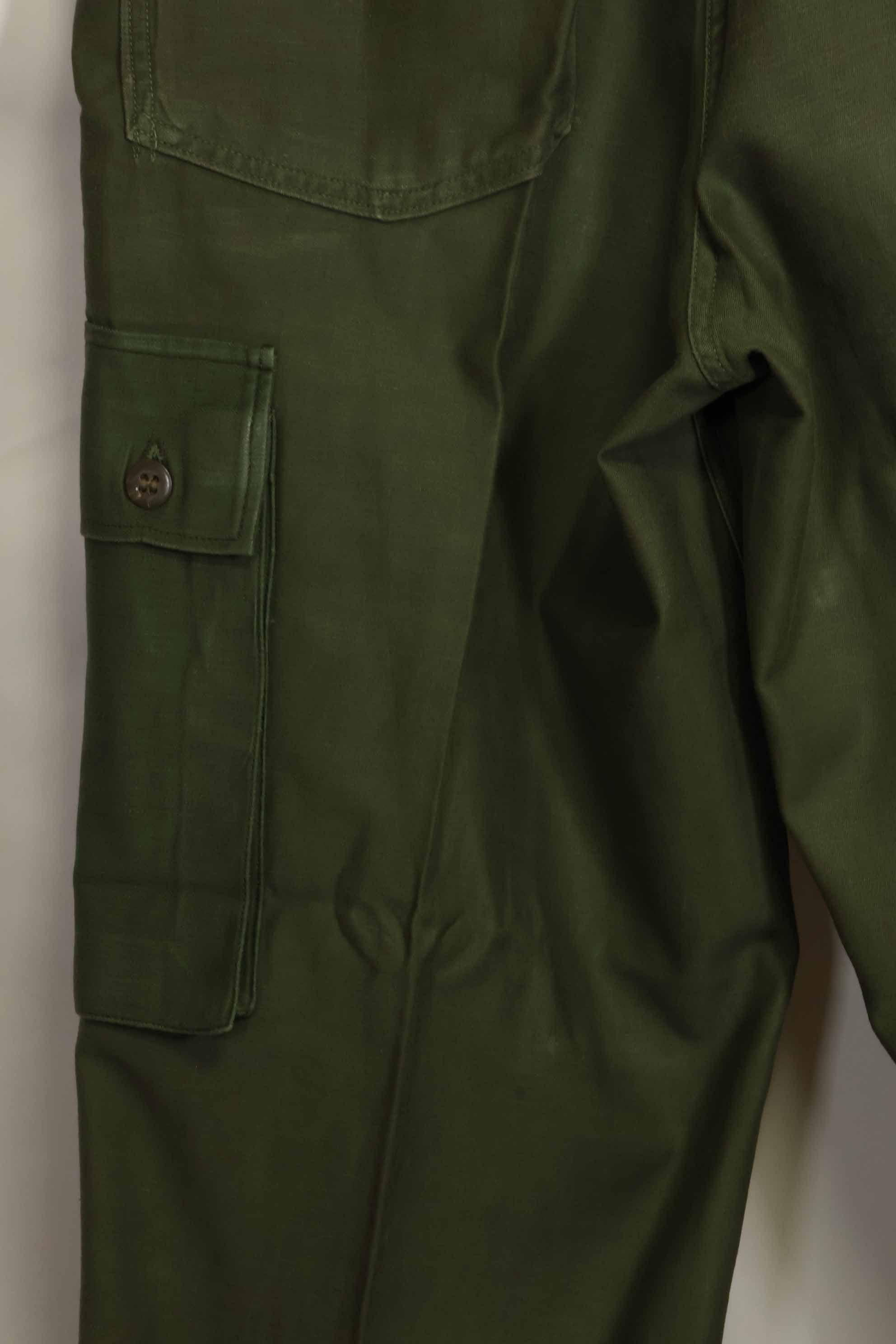 1960s lot OG-107 baker pants, cargo pocket modification, ex-special forces personnel, used, C