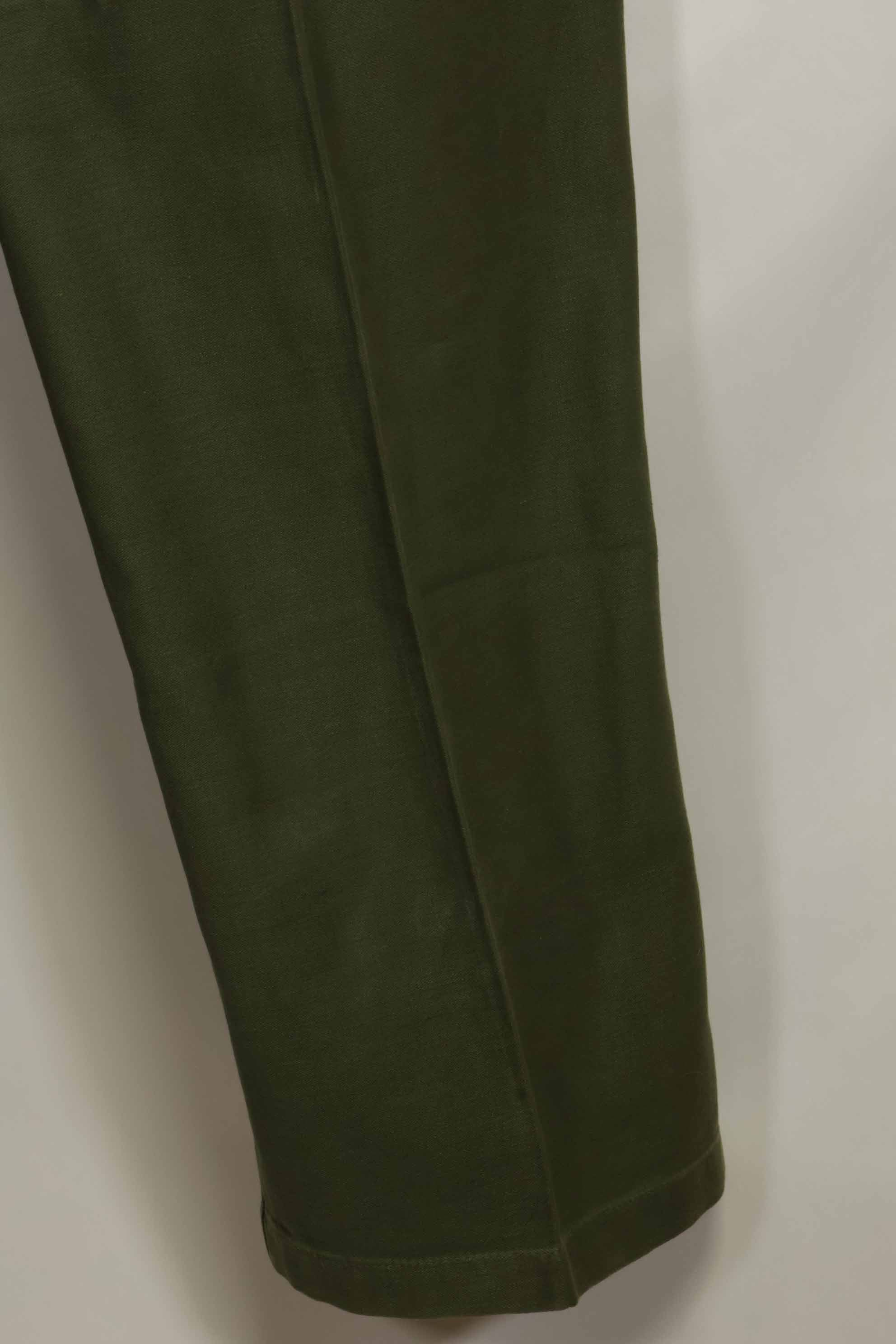 1960s lot OG-107 baker pants, cargo pocket modification, ex-special forces personnel, used, C