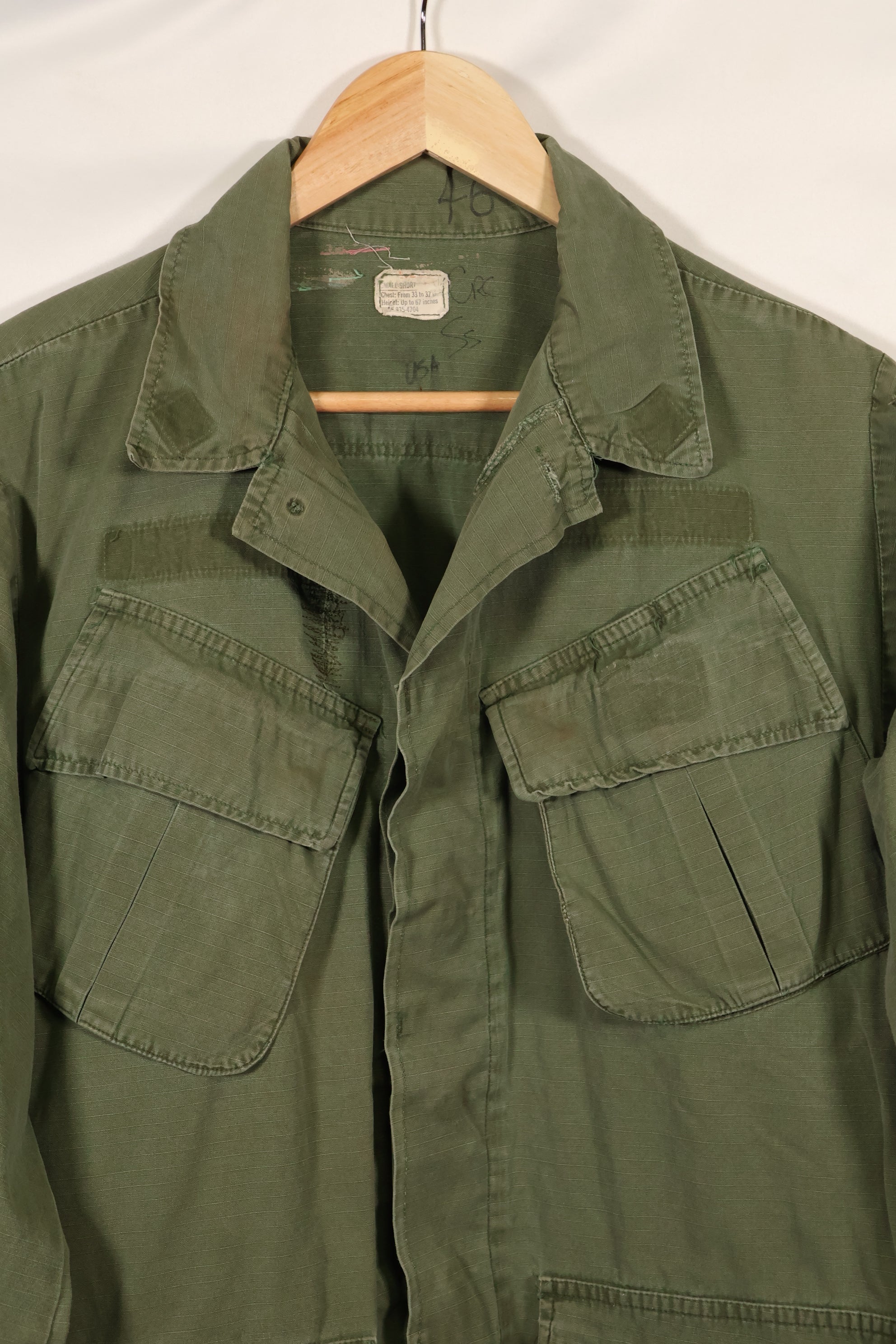 1969年頃　S-Sサイズ　4th Model ジャングルファティーグ　ジャケット　中古品　映画会社放出